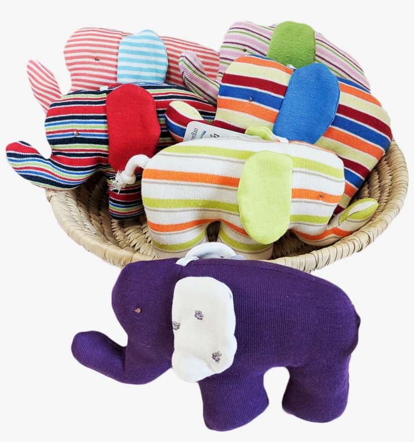 Scrappy Elephant - 1 Piece - Plush, transparent png download