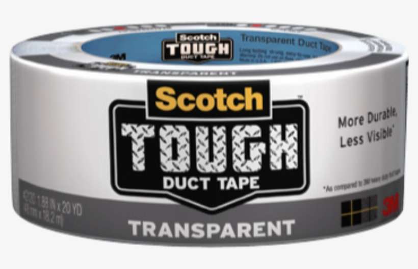 Scotch Tough Duct Tape Transparent - Clear Duct Tape Scotch, transparent png download