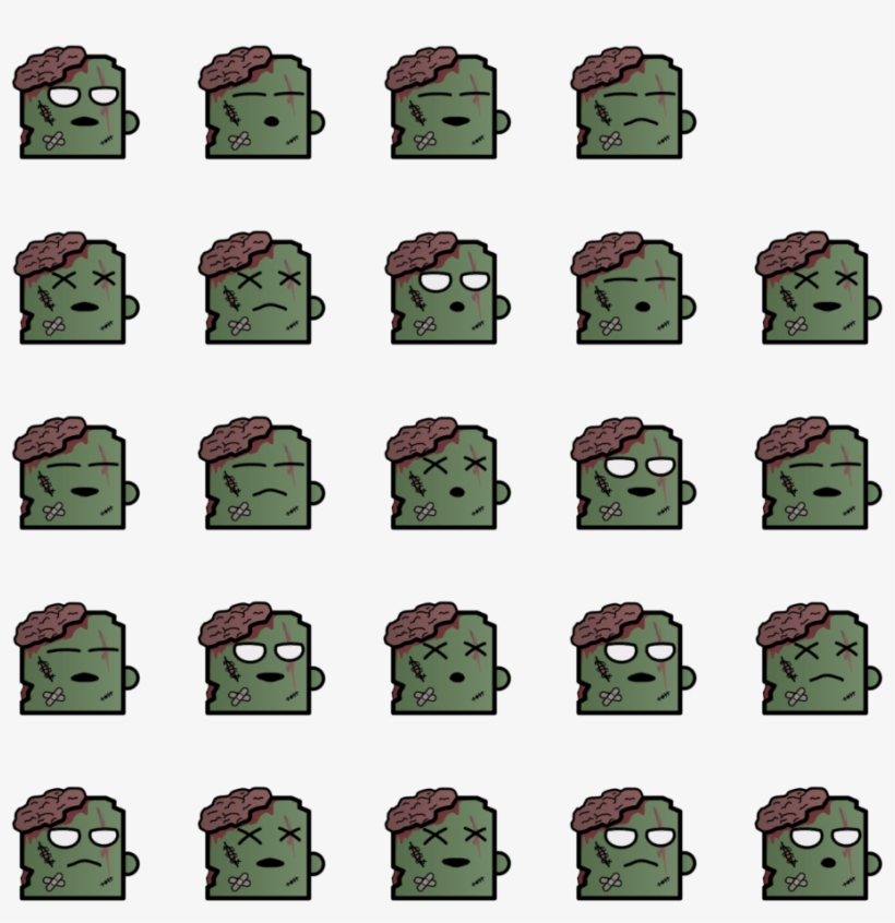 Zc2d - 2d Cute Zombie, transparent png download