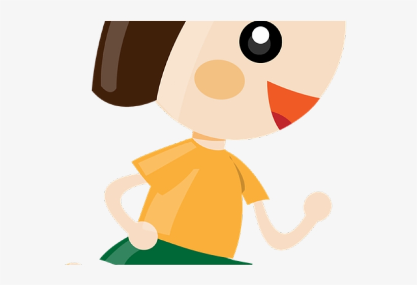 Girl Running Clip Art, transparent png download