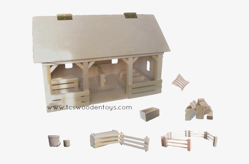 Pretend Play Horse Farm Gift Set - Toy Horse Stable, transparent png download