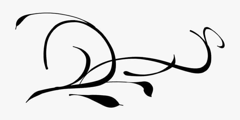 Swirl-33304 - Navy Blue Floral Border Png, transparent png download