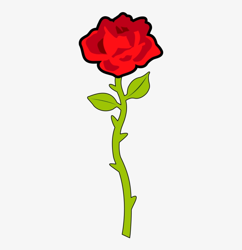 Single Rose Png Clipart - Hybrid Tea Rose, transparent png download