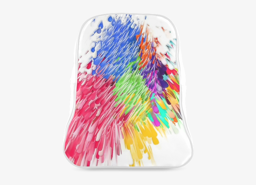 Paint Splashes By Artdream School Backpack/large - Modern Art, transparent png download