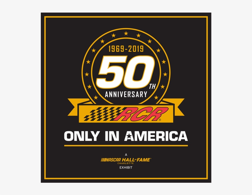 Nascar Hall Of Fame Partners With Rcr On 50th Anniversary - Rcr 50th Anniversary, transparent png download