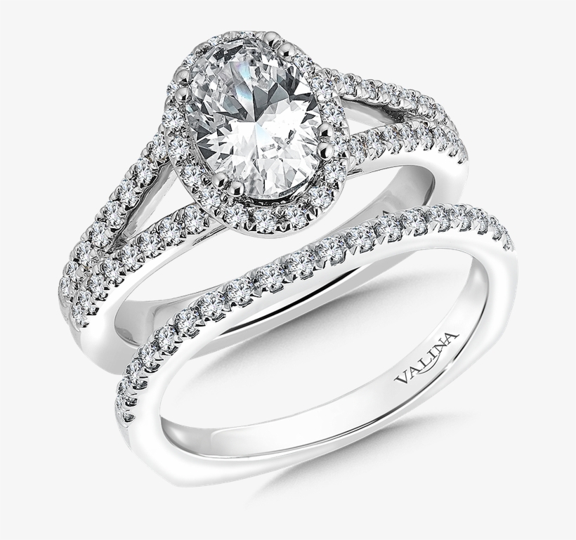 Valina Oval Shape Halo Mounting - Pre-engagement Ring, transparent png download