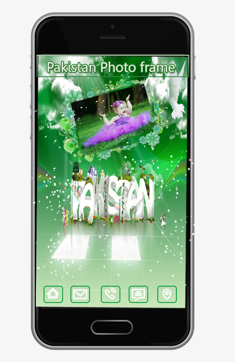 Pakistan Photo Frame Photo Editor Pakistan - Smartphone, transparent png download