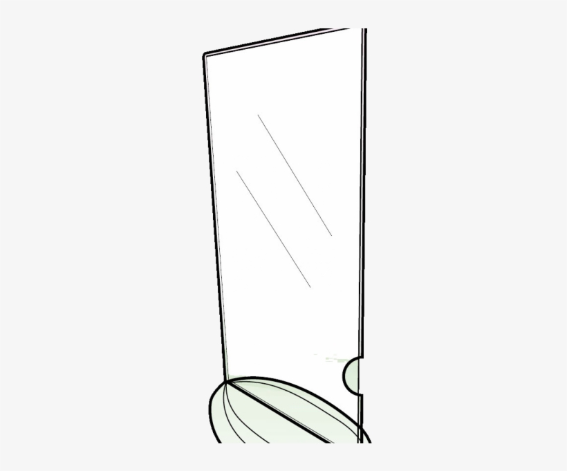 Holder T Shape Dl Size Portrait With Oval - Mobile Phone, transparent png download