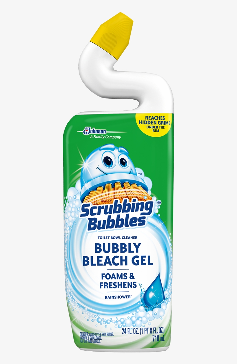 Scrubbing Bubbles Bubbly Bleach Gel Rainshower - Scrubbing Bubbles, transparent png download
