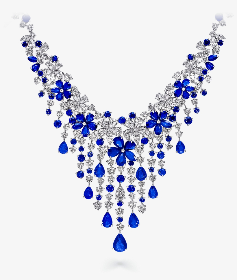A Graff Sapphire And Diamond Carissa Necklace - Necklace, transparent png download