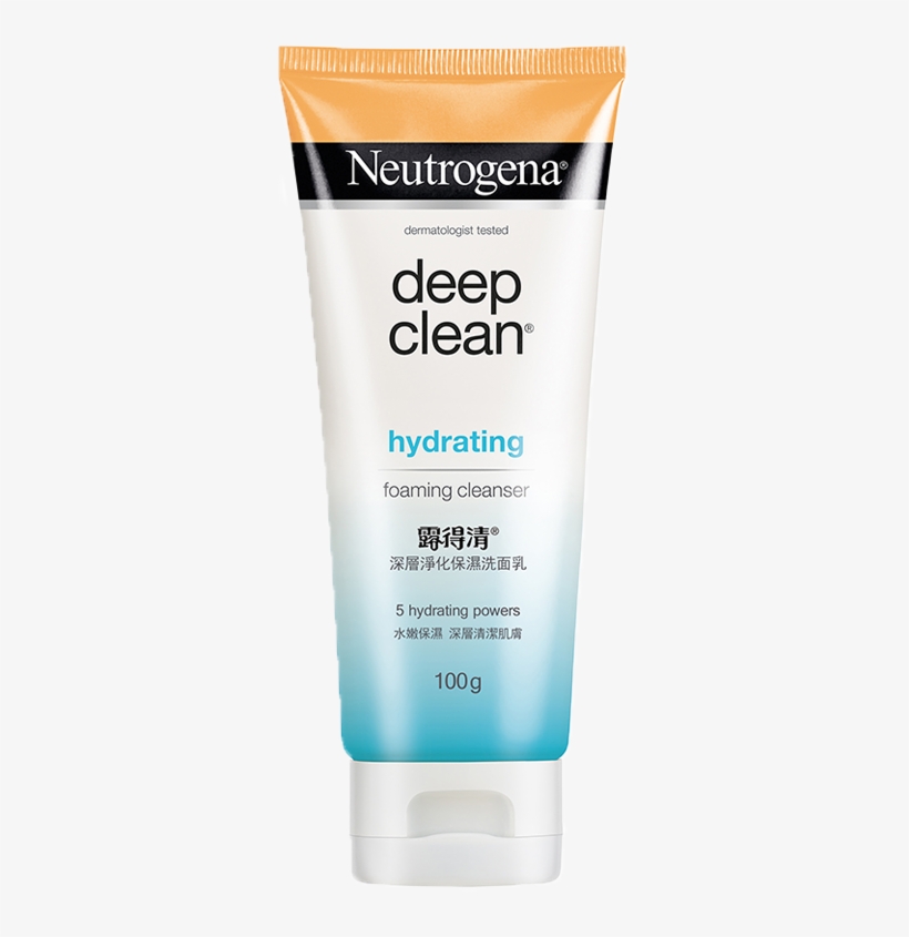 Neutrogena® Deep Clean® Brightening Oil To Foam Cleanser - Neutrogena Deep Clean Brightening Foaming Cleanser, transparent png download