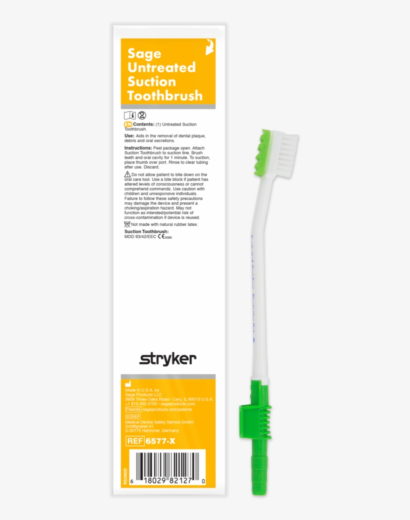 Untreated Suction Toothbrush System - Suction Toothbrush System, transparent png download