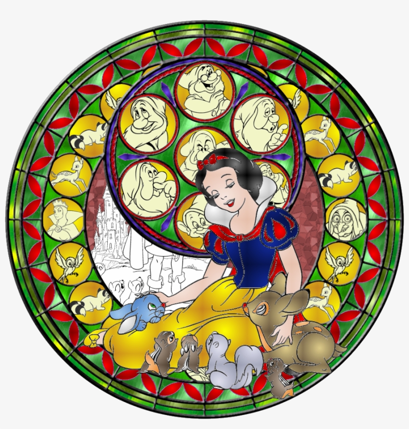 Disney Princess Images Snow White Stained Glass Hd - Snow White Stained Glass, transparent png download