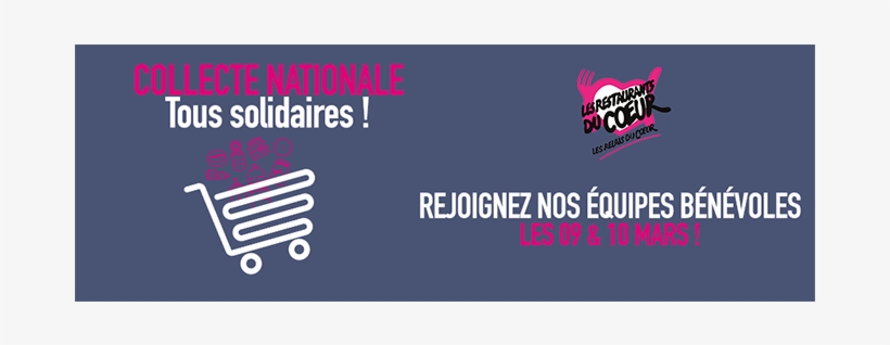 Collecte Nationale Des Restos Du Cœur Une Occasion - Restaurants Du Cœur, transparent png download