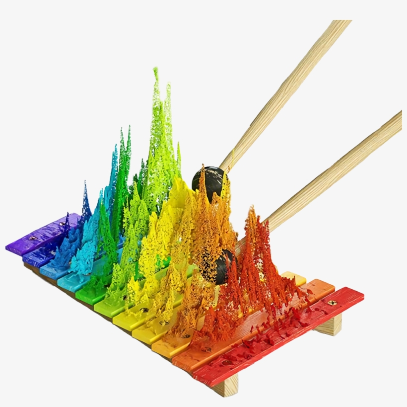 Xylophone Music Rainbow Colorful Pridemonth Instrument - Visual Arts, transparent png download