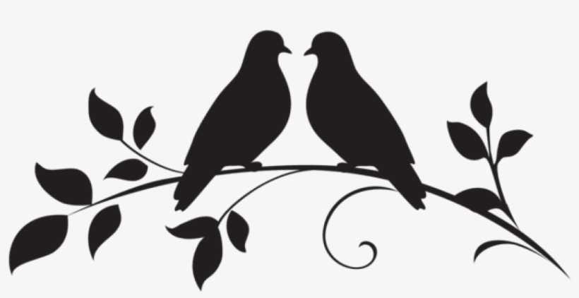 Free Png Love Doves Silhouette Png Png - Doves Silhouette Png, transparent png download
