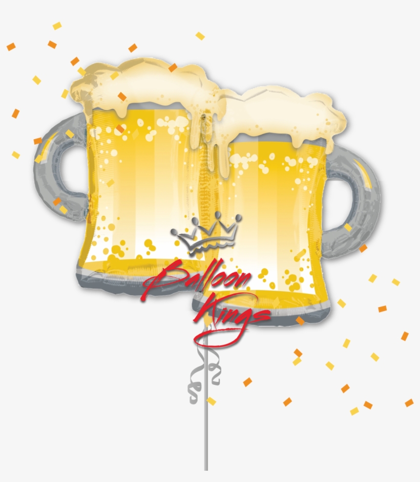 Cheers Beer Mugs - Beer Balloons, transparent png download