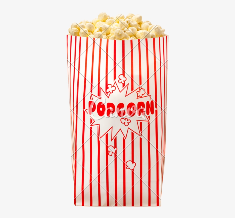 Svg Movie Photos By Canva - Bag Of Popcorn Png, transparent png download