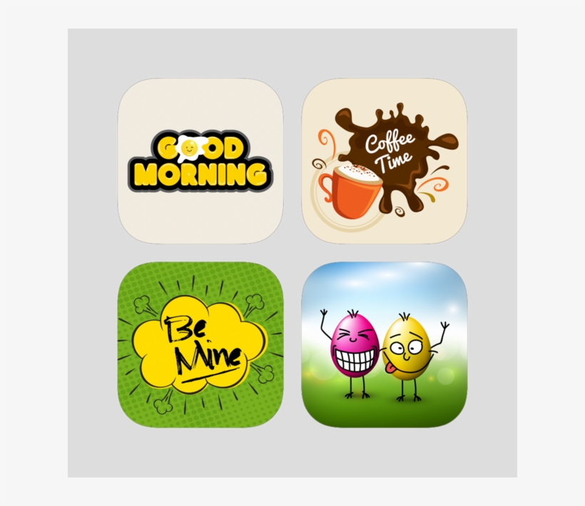 Good Morning Typography Stickers Pack On The App Store - Café Com Idéias, transparent png download