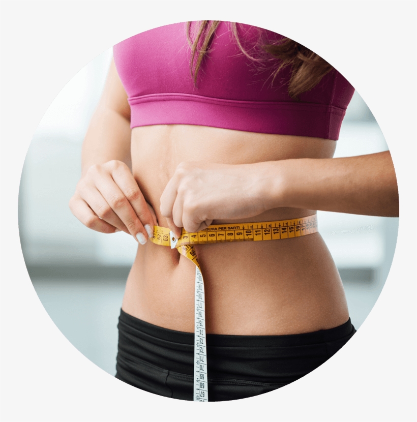 A Woman With A Tape Measure Around Her Waist - Errores Comunes Al Bajar De Peso, transparent png download
