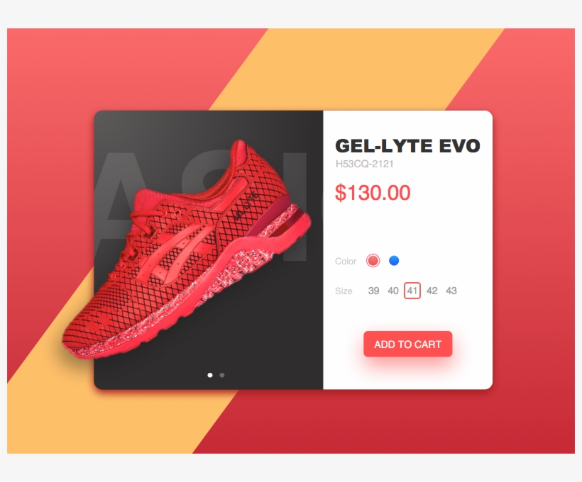 Asics Ui Product Display Design Flat Sketch Card Store - Nike Free, transparent png download