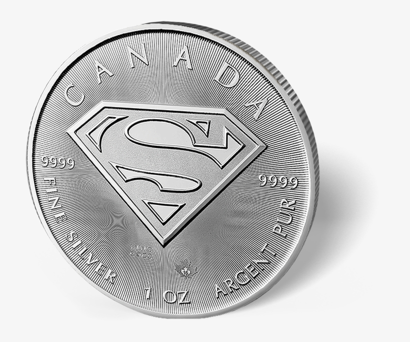 Picture Of 1 Oz Canadian Silver Superman - Silver Superman Bullion, transparent png download