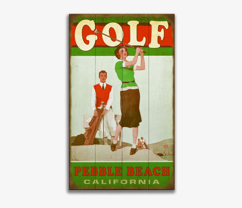 View Zoom Lady Golfer Sign - Poster, transparent png download