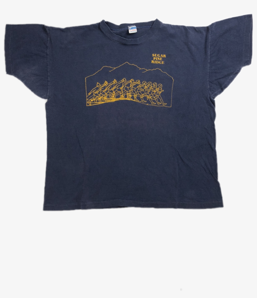 70's Blue Bar Champion Sugar Pine Ridge T-shirt - Active Shirt, transparent png download