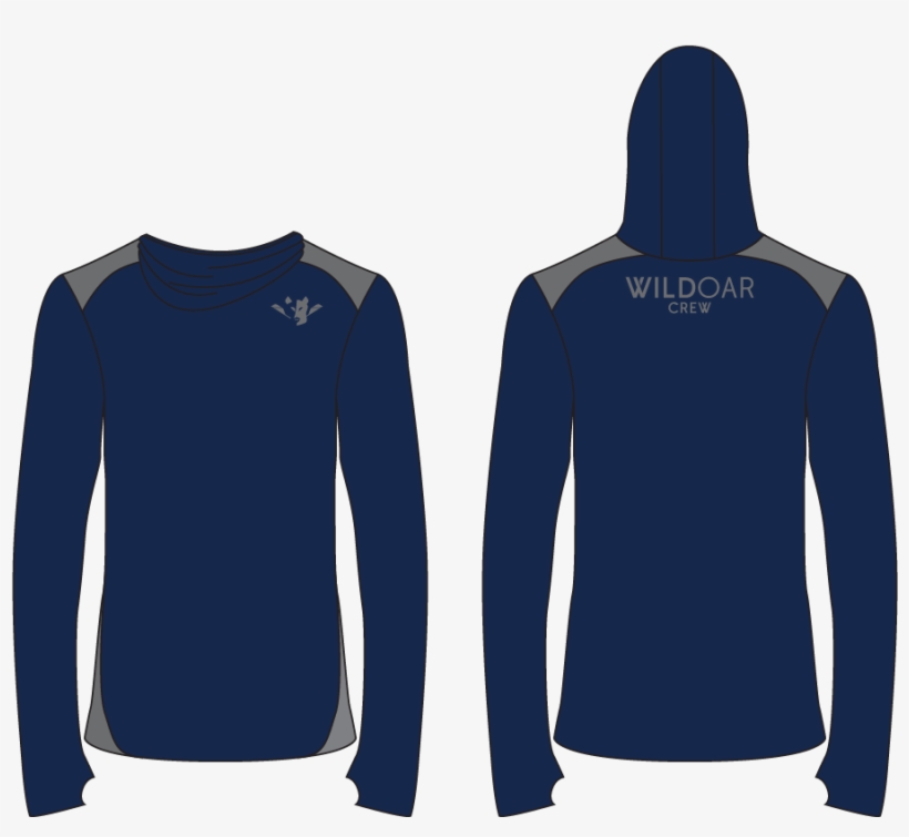 Men's Lightweight Active Hoodie - Long-sleeved T-shirt, transparent png download