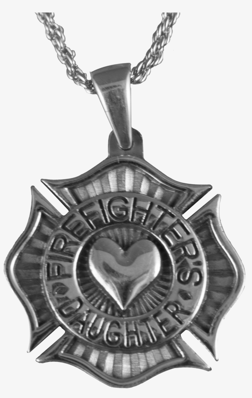 Firefighters Maltese Cross Necklace - Daughter Necklace Transparent Png, transparent png download