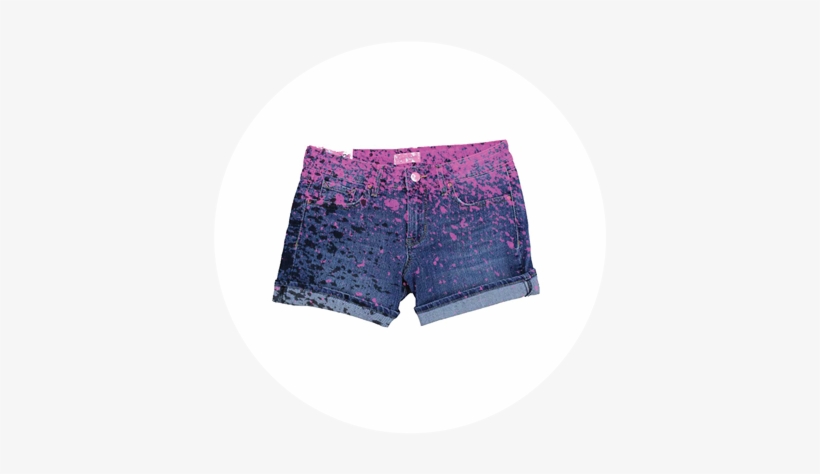 Pink Splatter Shorts - Board Short, transparent png download