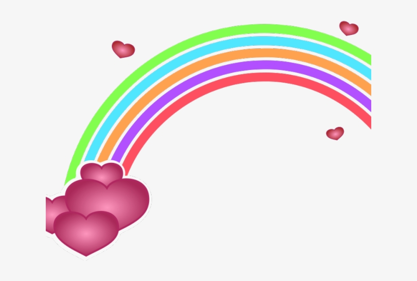 Rainbow Clipart Vector - Valentine's Day Clip Art, transparent png download