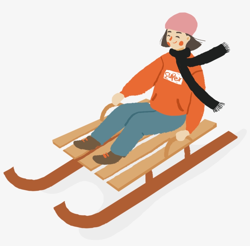 Fresh Cartoon Hand Drawn Girl Png And Psd - Cartoon, transparent png download