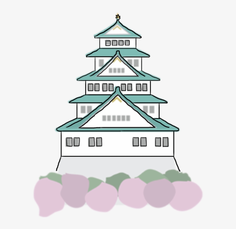 Collection Of Osaka Castle High Quality - Osaka Castle Clipart, transparent png download