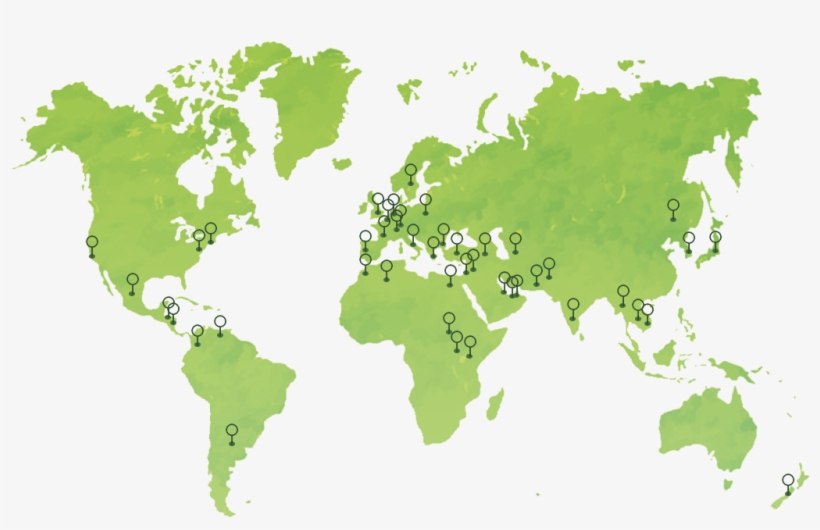 Oti's Global Impact - Map World Countries Vector, transparent png download