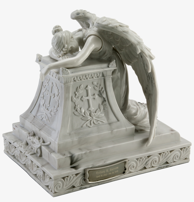 Angel In Mourning Adult Urn - Mourning Angel Urn, transparent png download