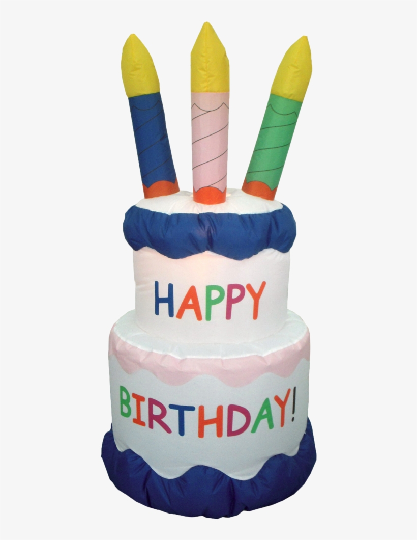Birthday Cake With Candles - Inflatable Birthday Cake, transparent png download