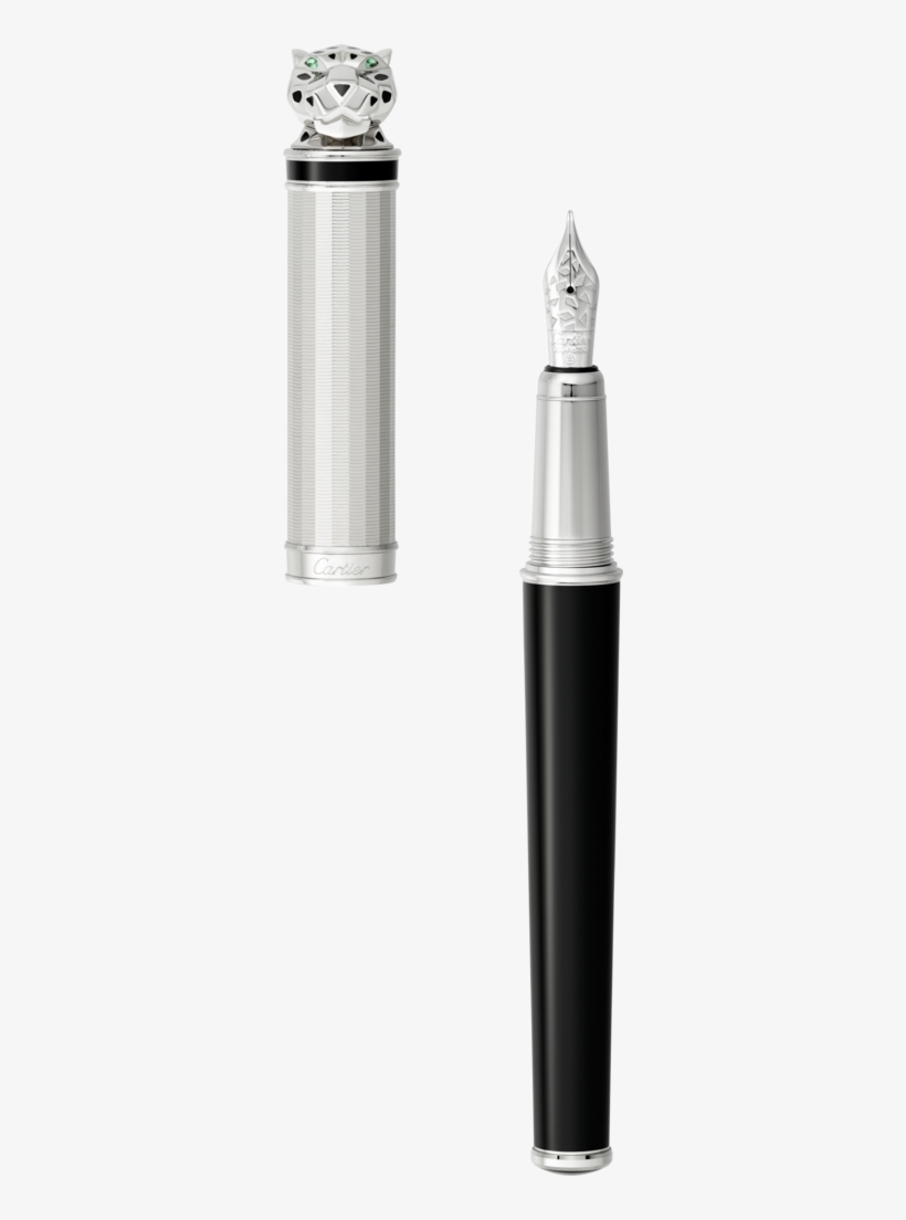 Exceptional Panthère Fountain Pen Sterling Silver, - Menagerie Exceptional Panthère Fountain Pen, transparent png download