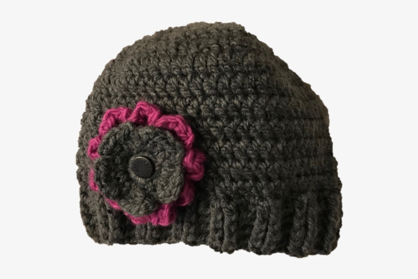 Hat W/ Interchangeable Flowers - Knit Cap, transparent png download