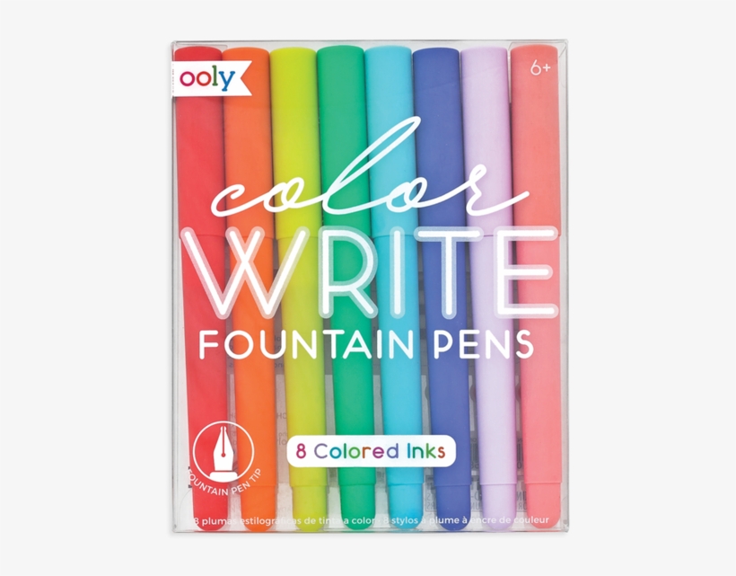 Oly Color Write Fountain Pens - Plastic, transparent png download