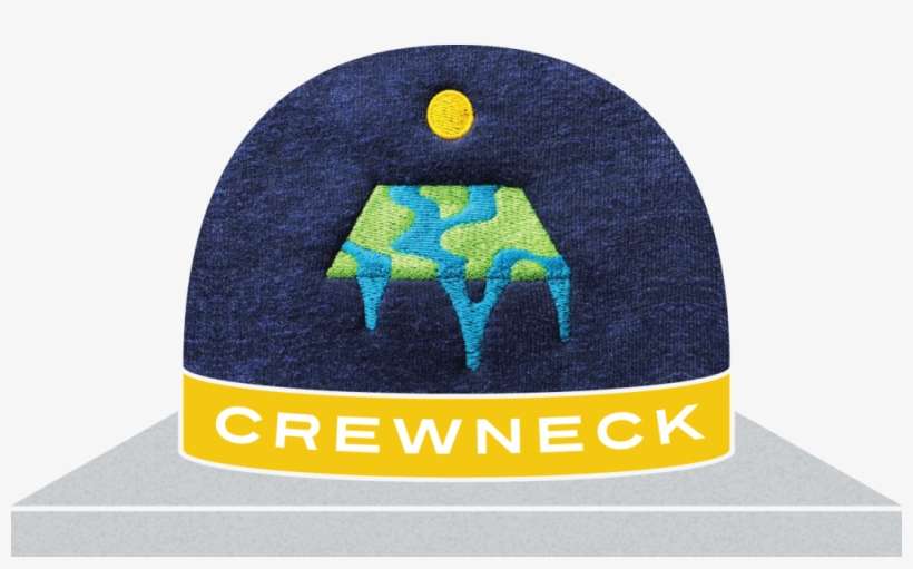 Flatearthcrewneck Shelf - Beanie, transparent png download