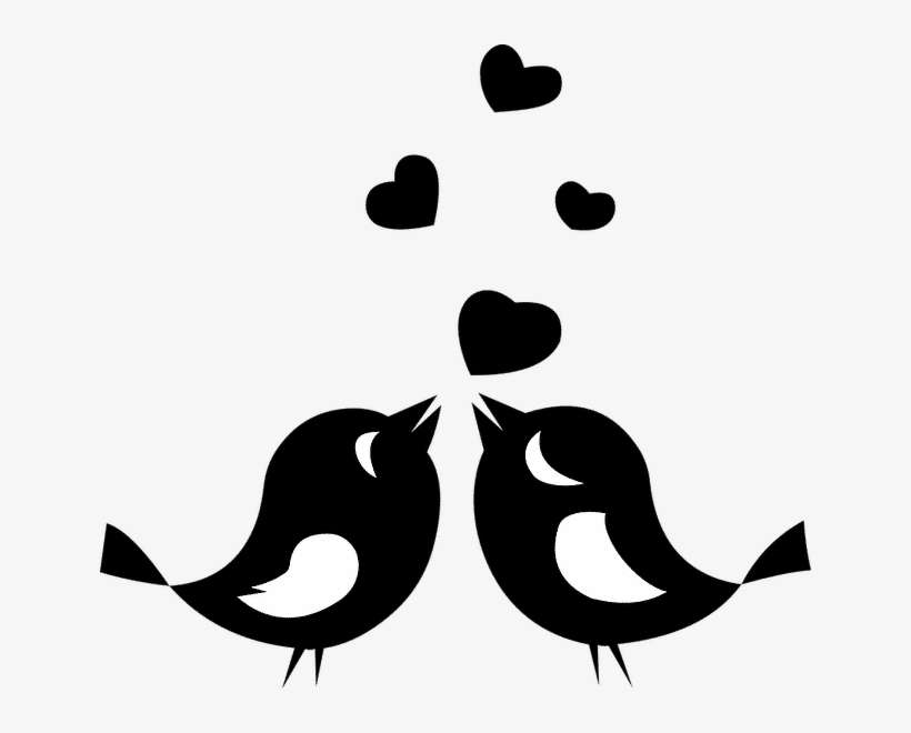 Menu Saint Valentin - Love Bird Clipart Png, transparent png download