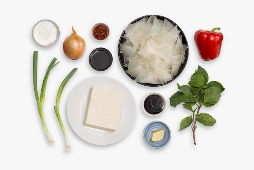 Crispy Tofu Drunken Noodles With Bell Pepper & Thai - Thai Ingredients Png, transparent png download