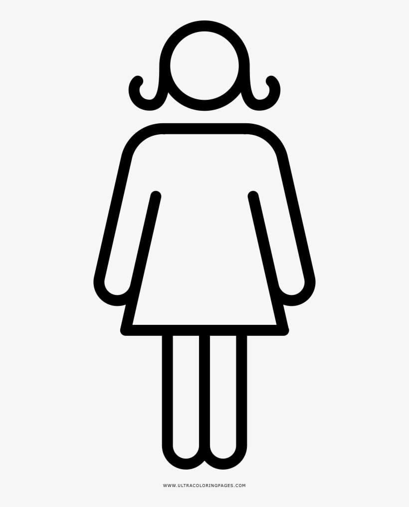 Mulher Coloring Page - Coloring Book, transparent png download