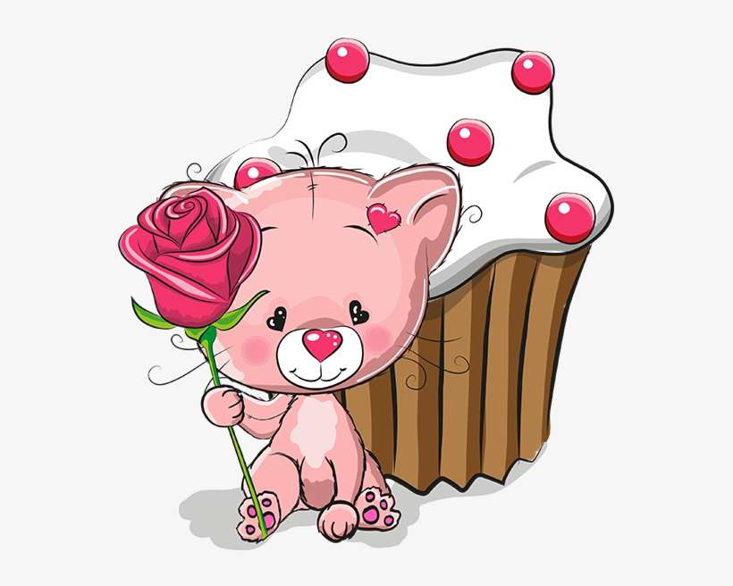 Tubes St Valentin Gato Saints, Clip Art And Bears - Bom Dia Deus No Comando, transparent png download