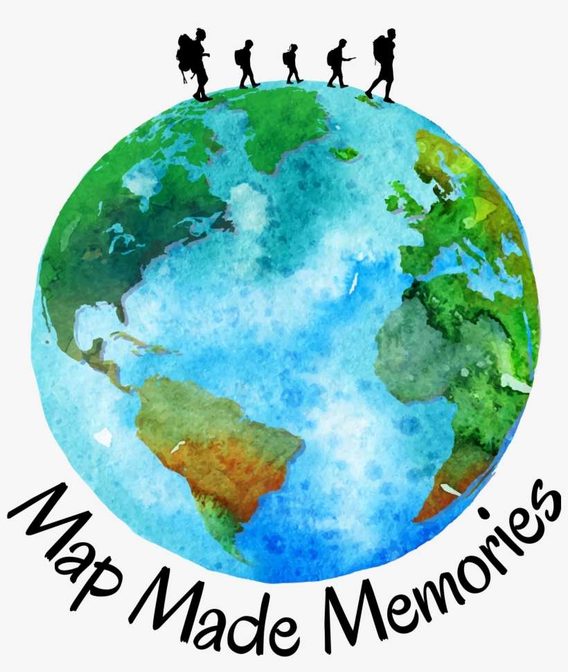 Map Made Memories - Earth Painting Png, transparent png download