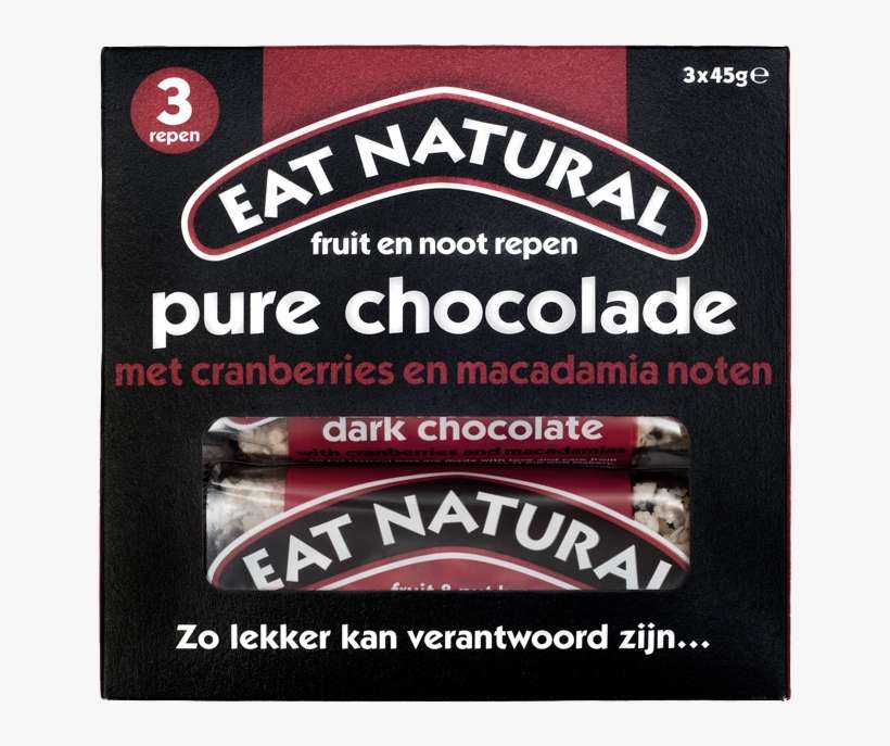 Choco Cranberries 3pack - Eat Natural, transparent png download