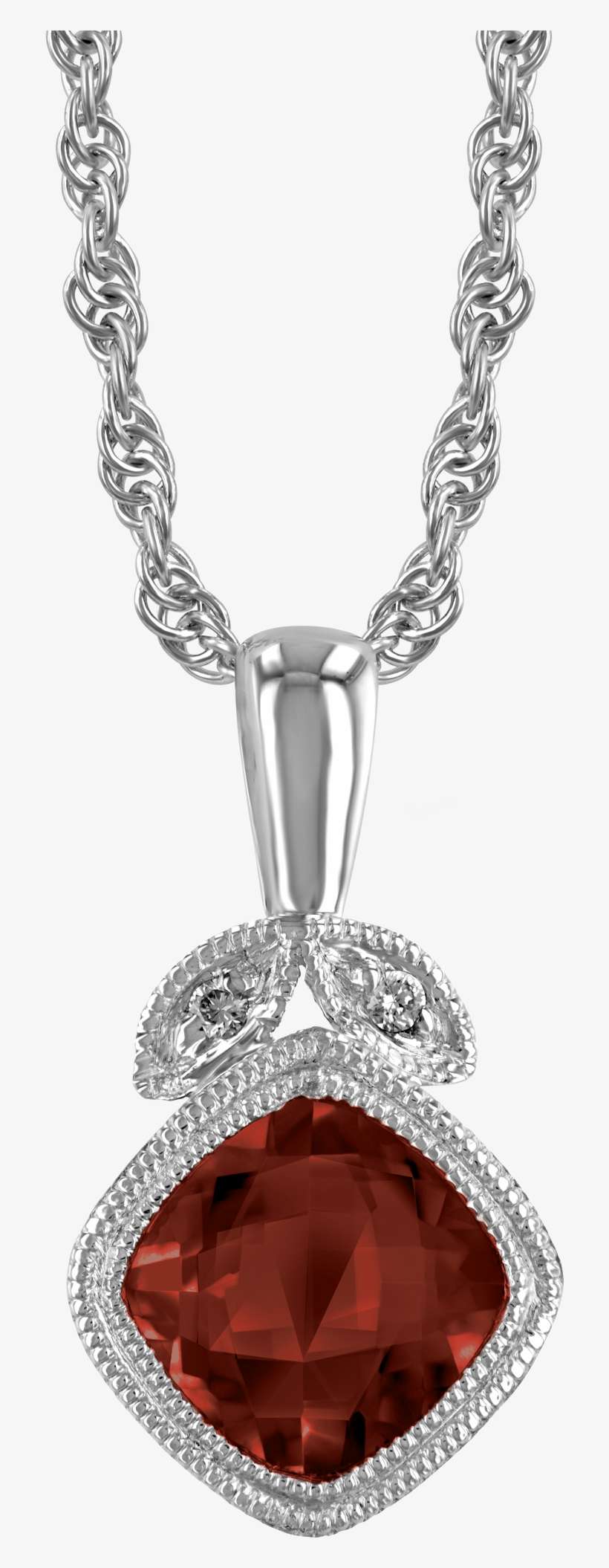 Garnet And Diamond Bracelet - Diamond, transparent png download