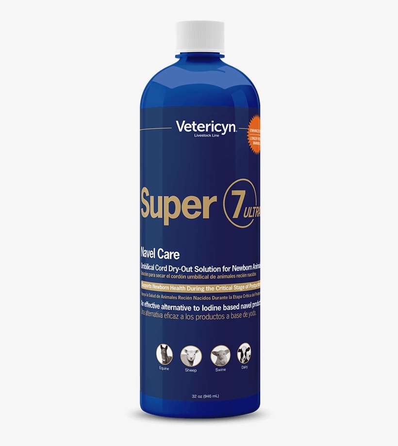 Bottle-7132 32oz Vetericynlivestockline Super7ultra - Plastic Bottle, transparent png download