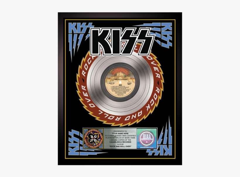 Personalized Rock And Roll Over Anniversary Record - Kiss, transparent png download